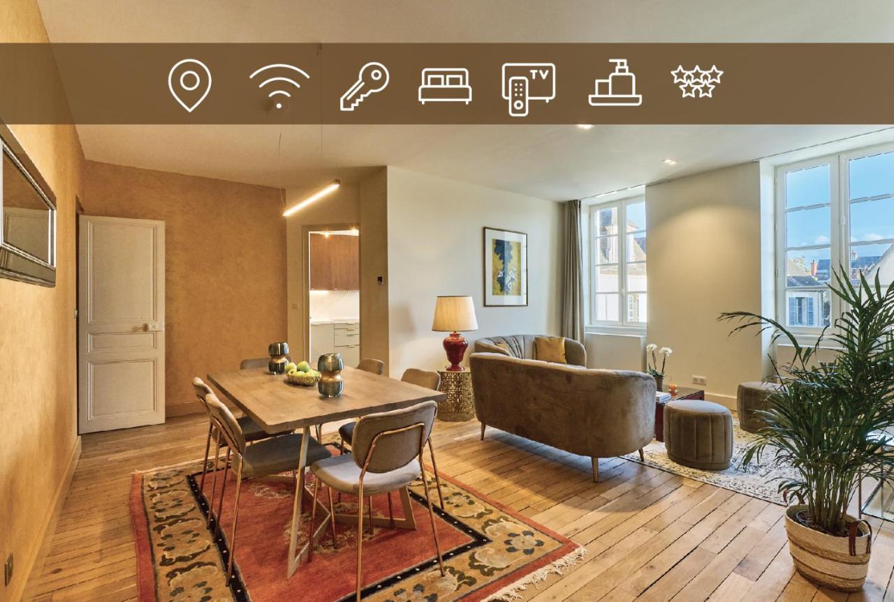 Appartement Montagnon - Les Suites Du Palais - Classe 4 Etoiles, Parking Prive, Vue Cathedrale, 3 Chambres, Primo C0Nciergerie Невер Экстерьер фото